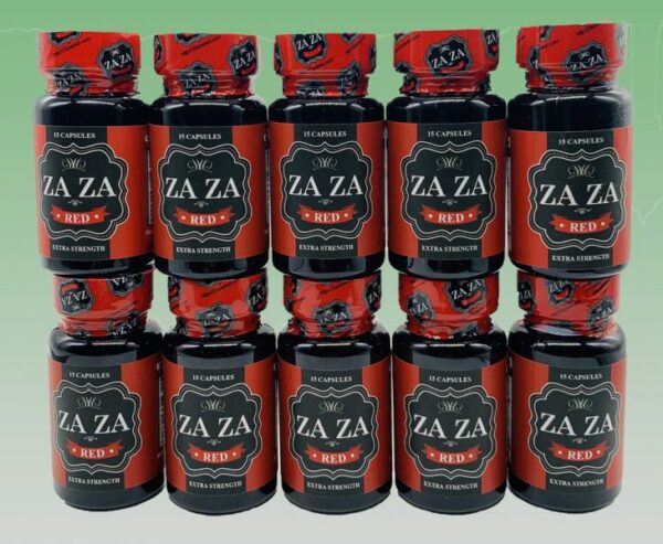 ZAZA Red Extra Strength 10 Bottles – 15 Capsules